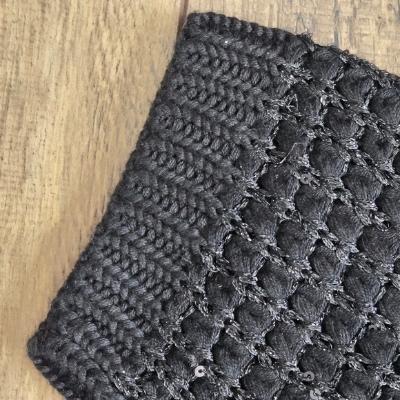 Chic Black Knit snap up Cardigan womens large - Picture 10 of 10